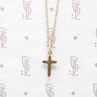 Tiny Vintage Gold Cross Pendant