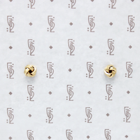 Classic Gold Love Knot Stud Earrings