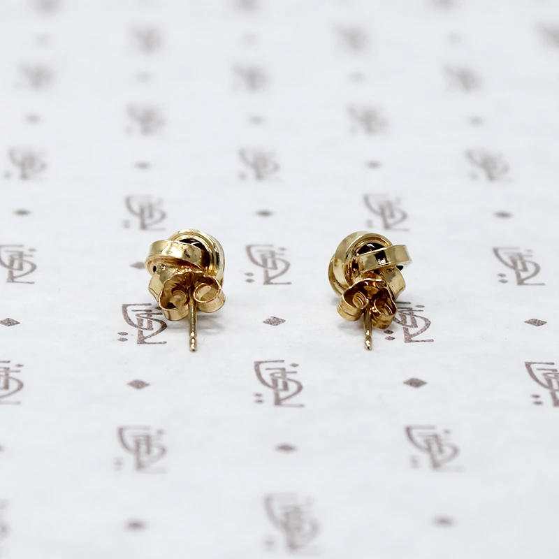 Classic Gold Love Knot Stud Earrings