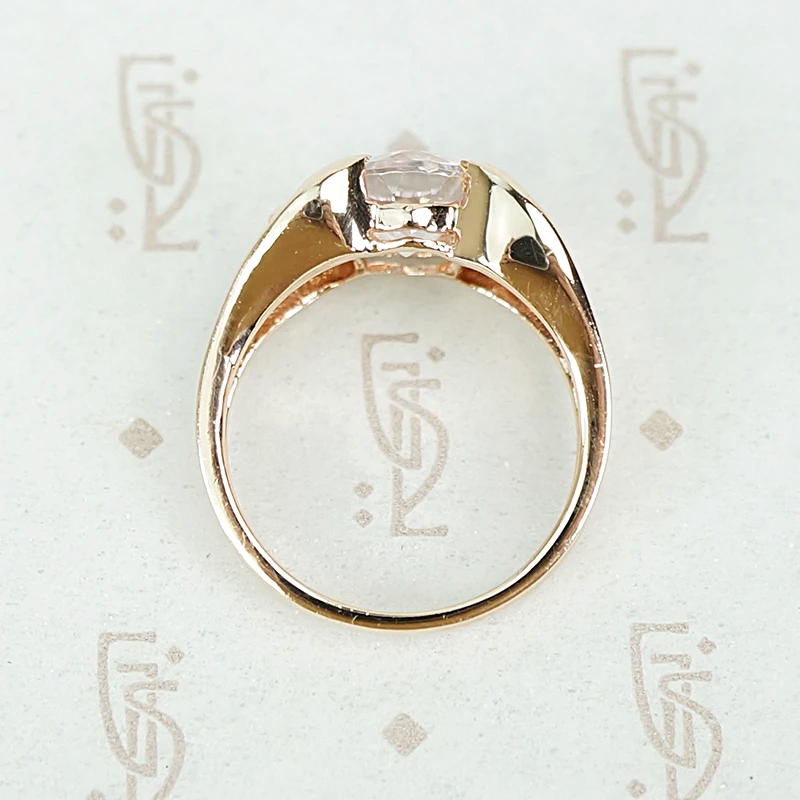 Midcentury Rosey Pink Kunzite Hug Ring