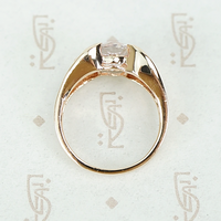 Midcentury Rosey Pink Kunzite Hug Ring