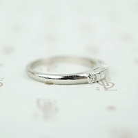Perfect Round and Baguette Diamond Platinum Band