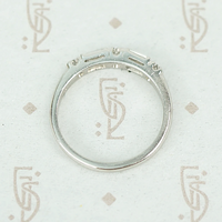 Perfect Round and Baguette Diamond Platinum Band
