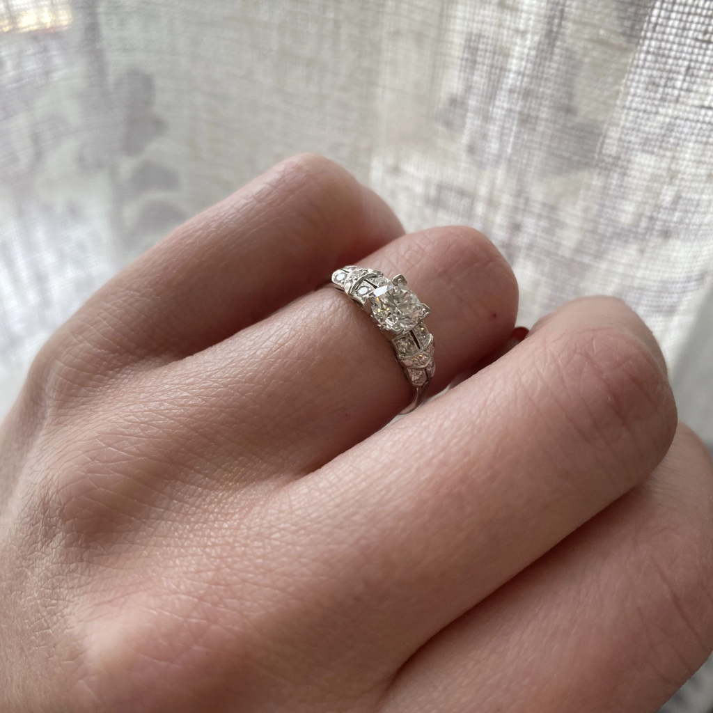 Glamorous 1930s Diamond Engagement Ring