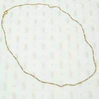The Sweetest Tiny Twisted Gold Figaro Chain