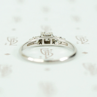 Elegant 1940s Platinum Diamond Engagement Ring