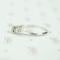 Elegant 1940s Platinum Diamond Engagement Ring