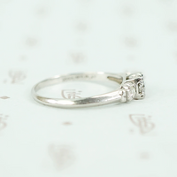 Elegant 1940s Platinum Diamond Engagement Ring