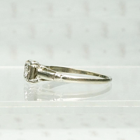 Jabel White Gold Diamond Solitaire Ring, side view