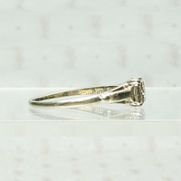 Jabel White Gold Diamond Solitaire Ring, side view