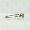 Jabel White Gold Diamond Solitaire Ring, side view