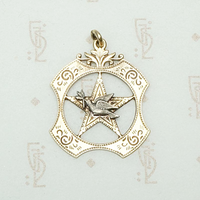 Dove of Peace Rose Gold Fob