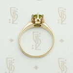 Victorian Spring Green Peridot Solitaire