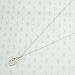Filigree and Diamond Art Deco Necklace