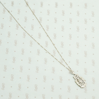 Filigree and Diamond Art Deco Necklace