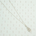 Filigree and Diamond Art Deco Necklace