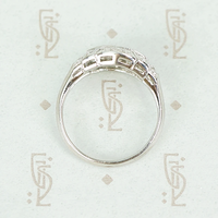 Art Deco Old European Cut Diamond Ring in Platinum