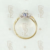Midcentury Diamond and Sapphire Statement Ring