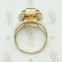 Brilliant Citrine Conversion Cocktail Ring