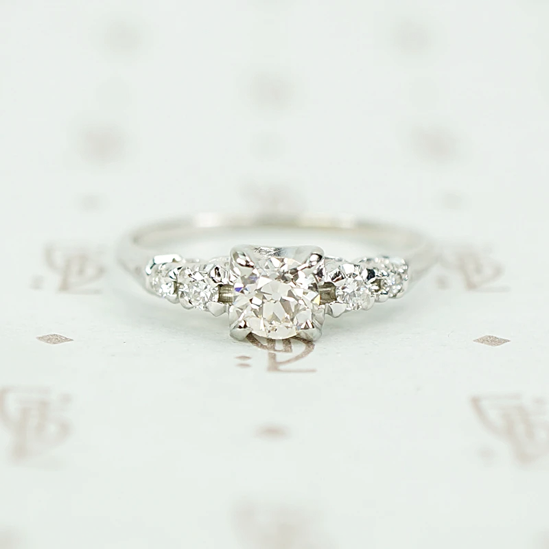 Classic Midcentury Diamond Engagement Ring