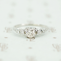 Classic Midcentury Diamond Engagement Ring
