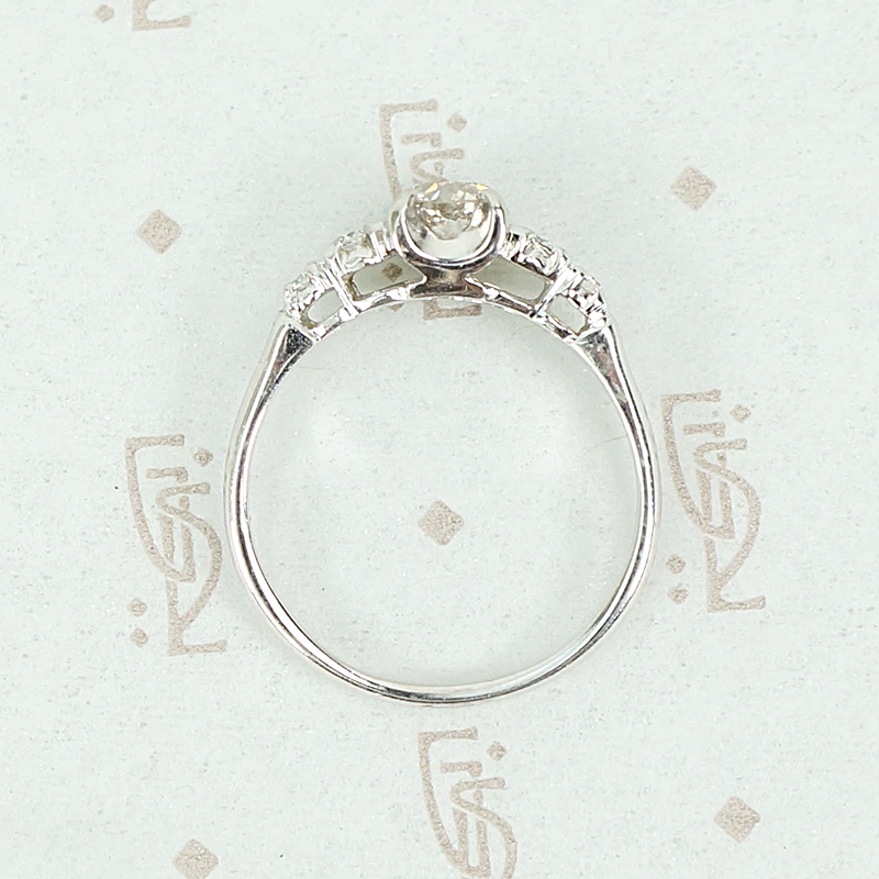 Classic Midcentury Diamond Engagement Ring