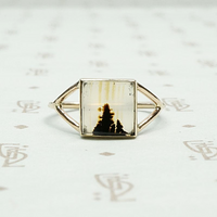 Tree Line Picture Agate Conversion Ring