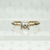 Old & New Antique Rose Cut Diamond in Retro Solitaire