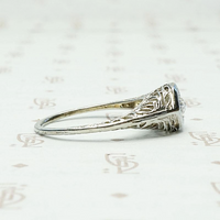 Star Set Rose Cut Diamond Solitaire in Filigree