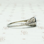 Star Set Rose Cut Diamond Solitaire in Filigree