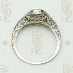 Star Set Rose Cut Diamond Solitaire in Filigree