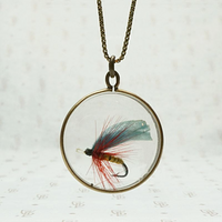 Sporty Fishing Fly Double Sided Locket