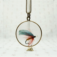 Sporty Fishing Fly Double Sided Locket