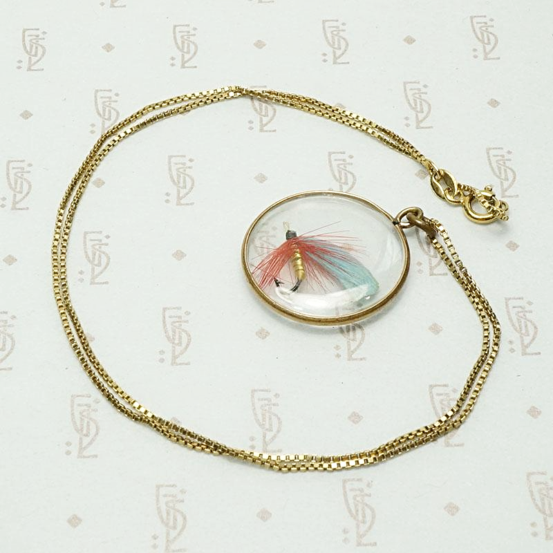 Sporty Fishing Fly Double Sided Locket