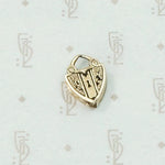 Engraved & Enameled Antique Heart Locket
