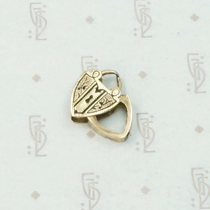 Engraved & Enameled Antique Heart Locket