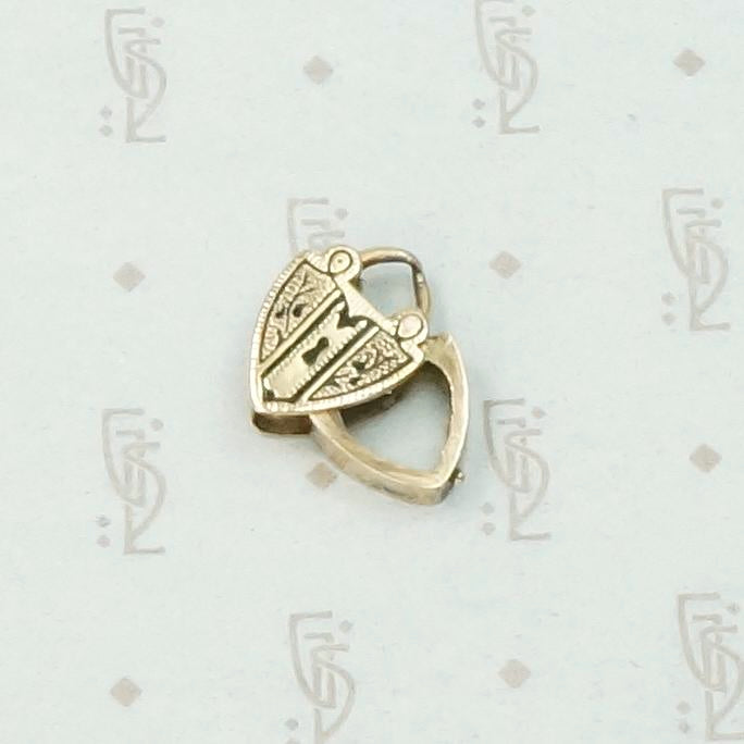 Engraved & Enameled Antique Heart Locket