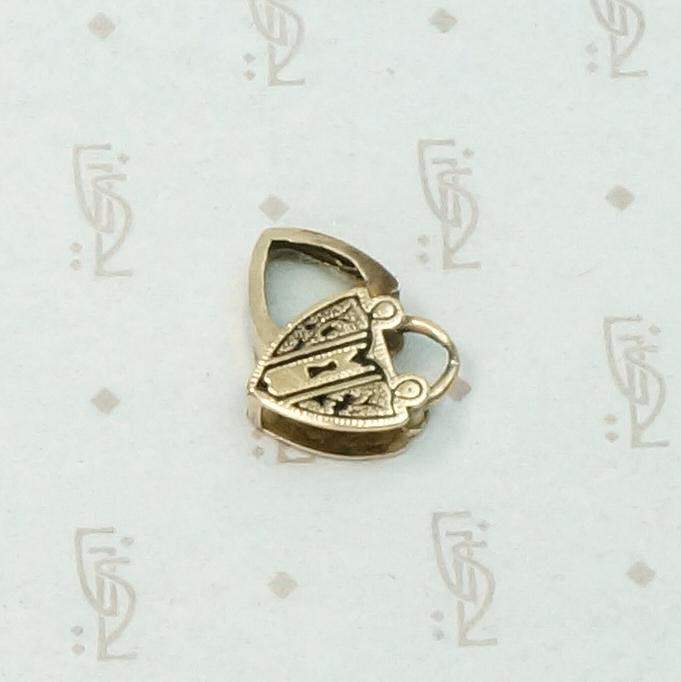 Engraved & Enameled Antique Heart Locket