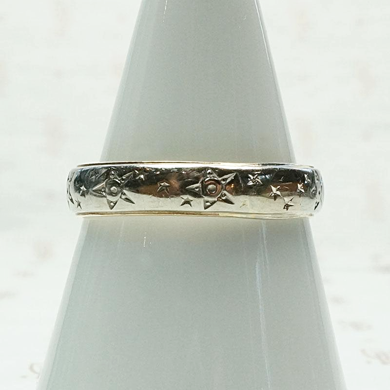 Starry Two Tone Gold 1920s Band