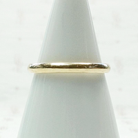 Slim Artcarved Vintage  Gold Wedding Band