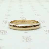 Russian Rose Gold Wedding Band c. 1950