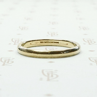 Slim Artcarved Vintage  Gold Wedding Band