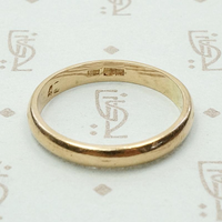 Russian Rose Gold Wedding Band c. 1950