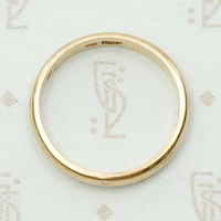 Russian Rose Gold Wedding Band c. 1950