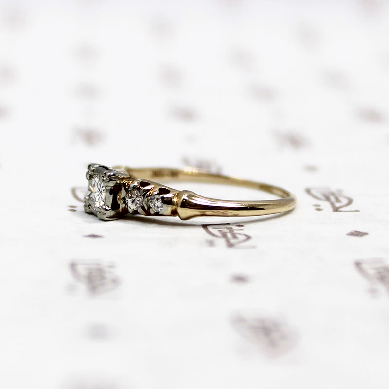Old European Diamond Engagement Ring