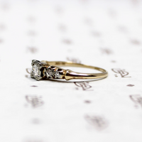 Old European Diamond Engagement Ring