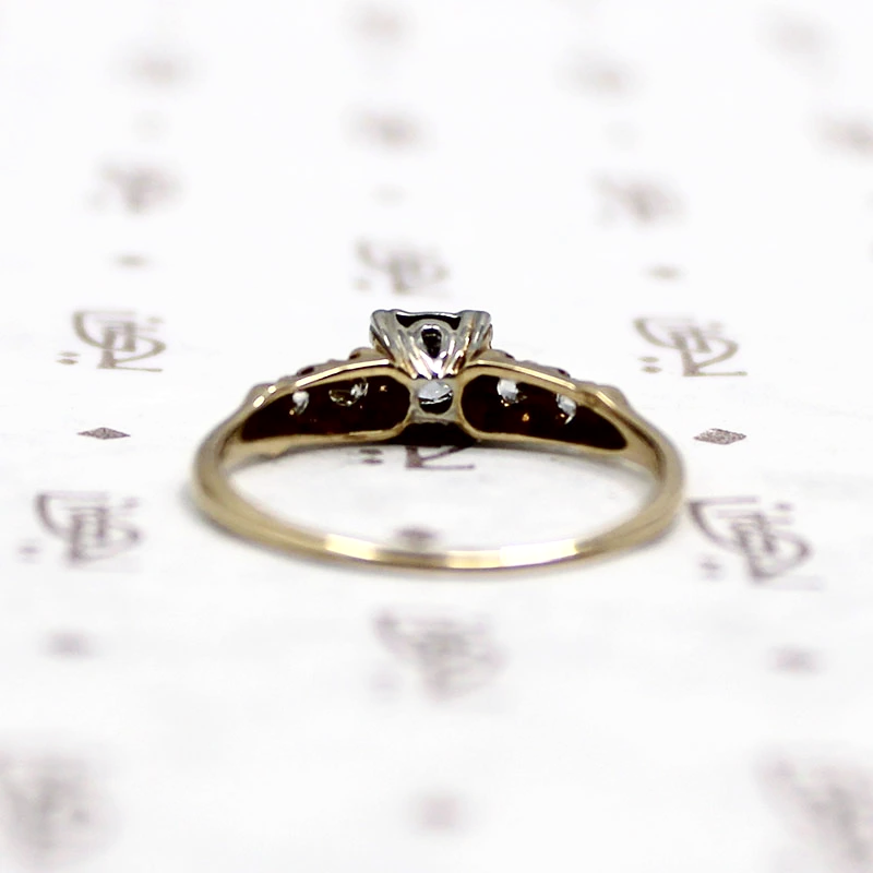 Old European Diamond Engagement Ring