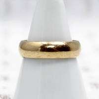 Classic 1950s 6mm Half Round Wedding Band
