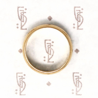 Classic 1950s 6mm Half Round Wedding Band