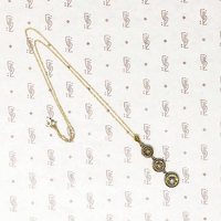 Cascading Pendant of Glittering Gold & Diamonds